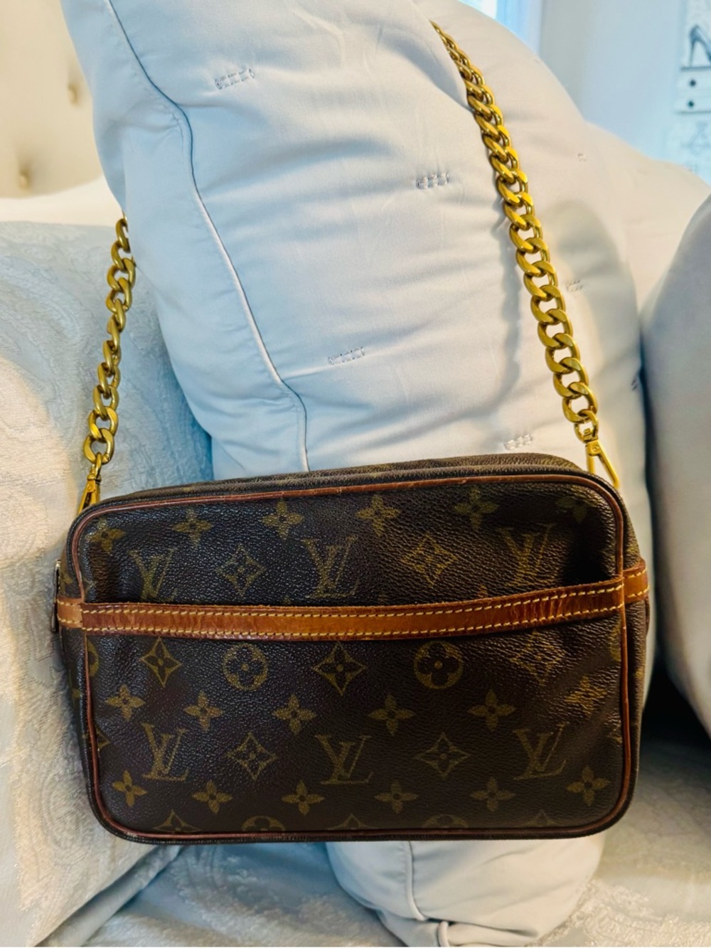 Louis Vuitton Monogram Compeigne Pochette Bag